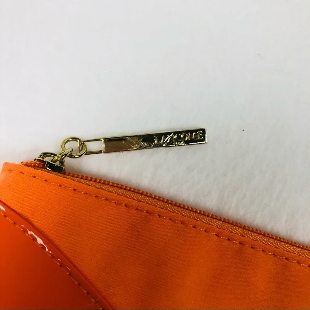 Lancome Orange Cosmetic Pouch with Gloss Accents (M1)